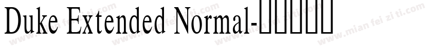 Duke Extended Normal字体转换